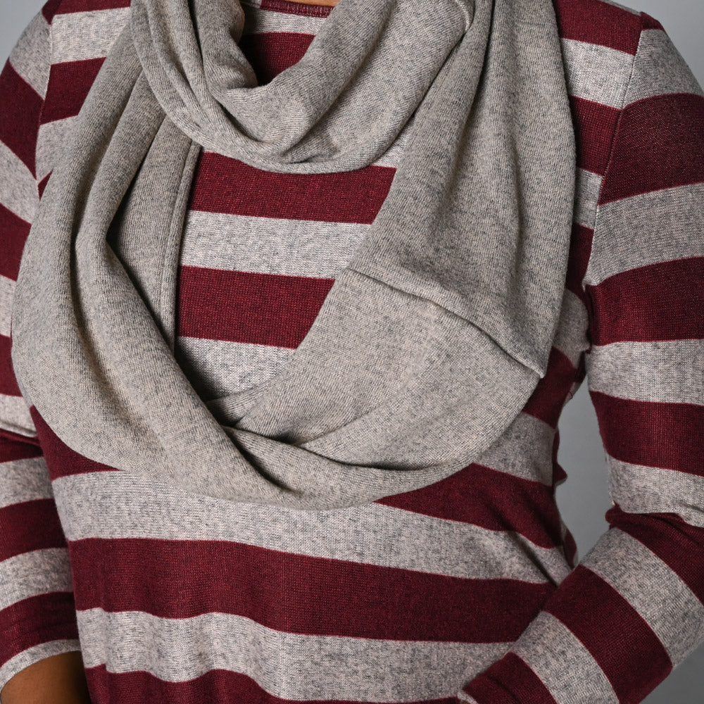 Snood Edit Plus Size Jersey Knit Tunic