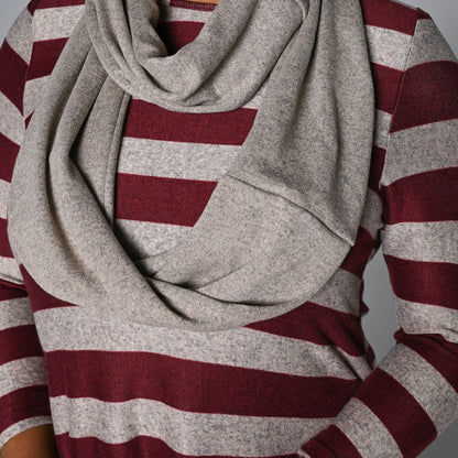 Snood Edit Plus Size Jersey Knit Tunic