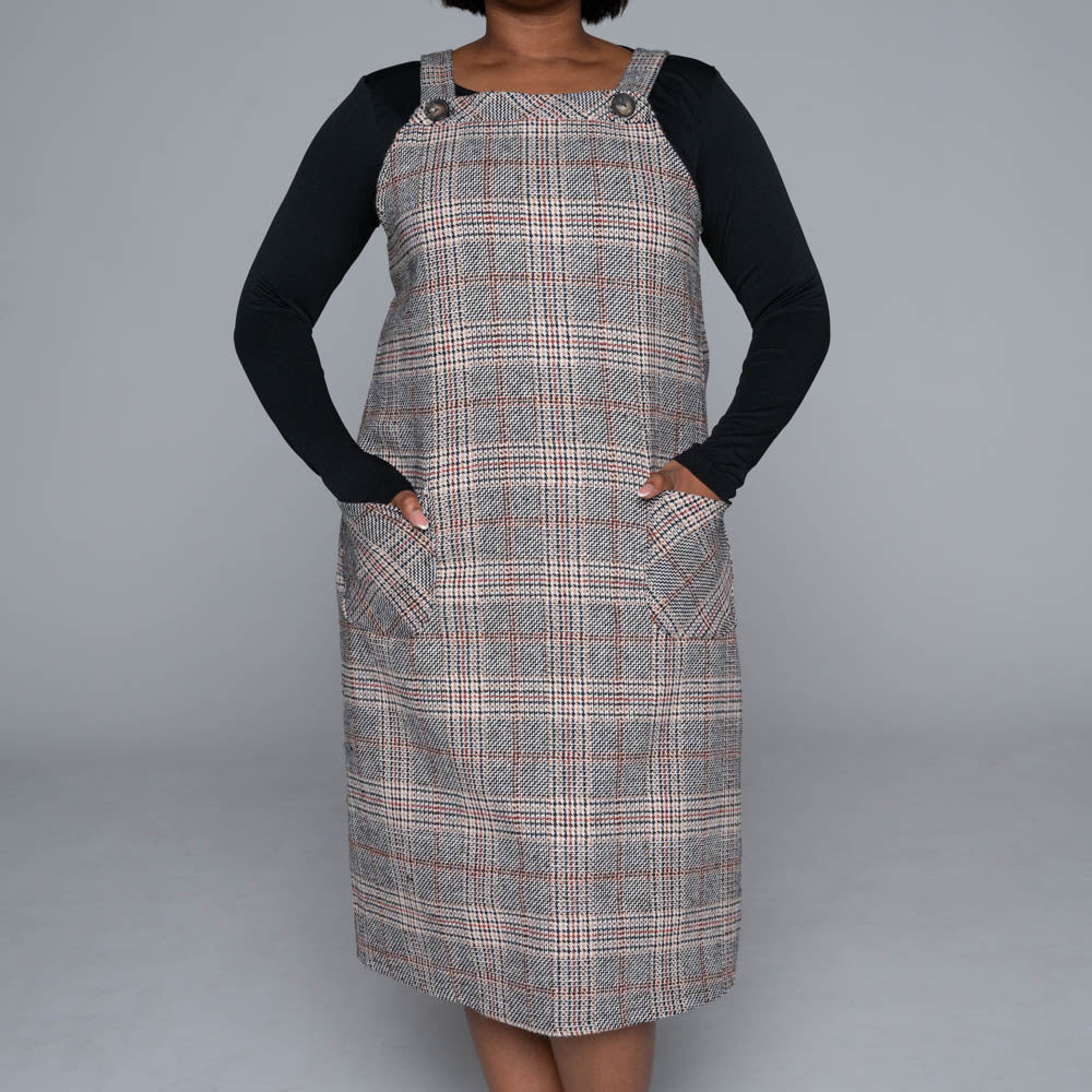 Plus Size Pinafore Dress