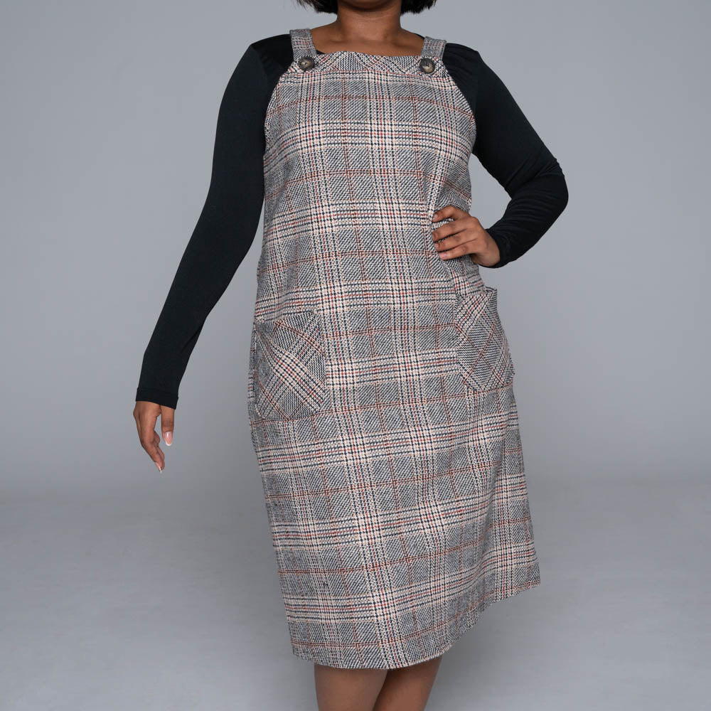 Plus Size Pinafore Dress
