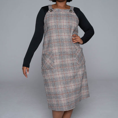 Plus Size Pinafore Dress