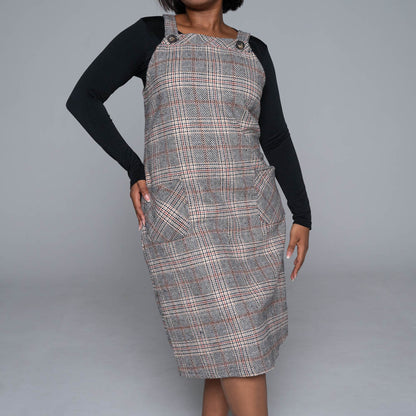 Plus Size Pinafore Dress