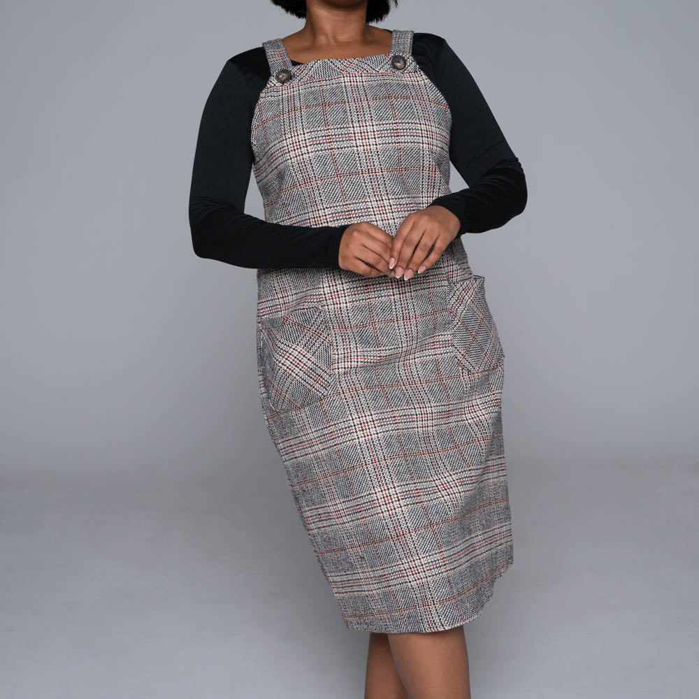 Plus Size Pinafore Dress