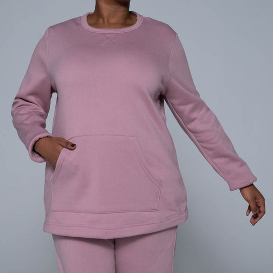 Plus Size Spun Poly Track Top