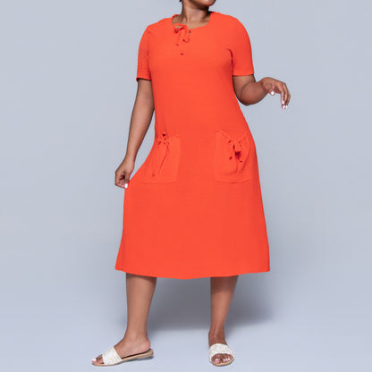 Plus Size Terracotta Airflow Tunic