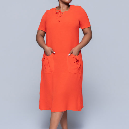 Plus Size Terracotta Airflow Tunic