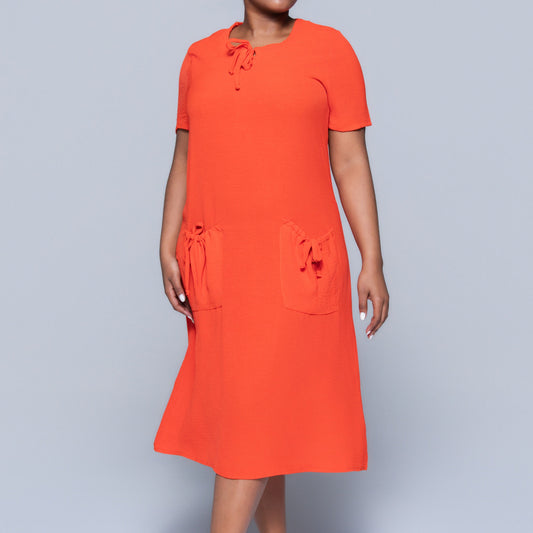 Plus Size Terracotta Airflow Tunic
