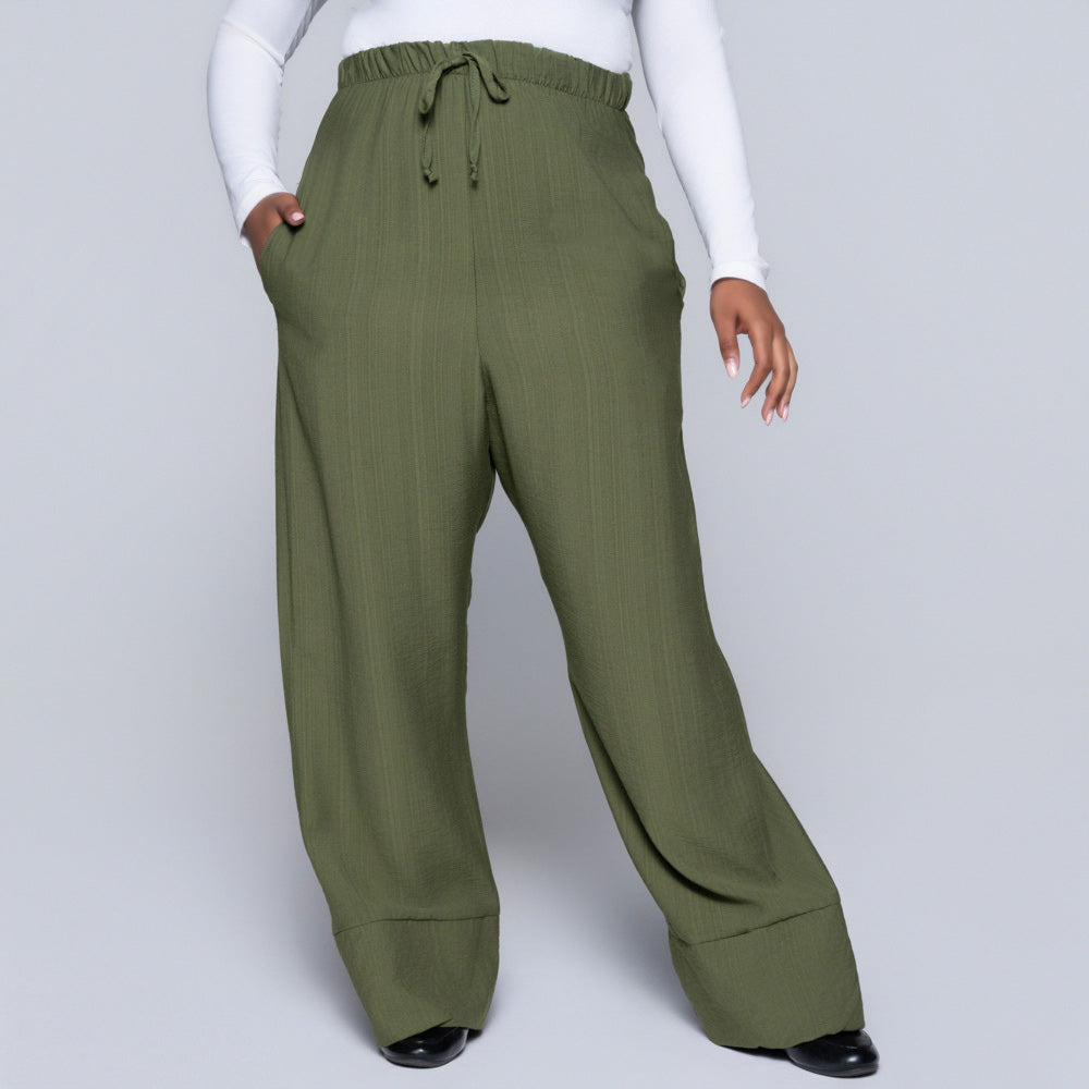 Plus Size Olive Pants
