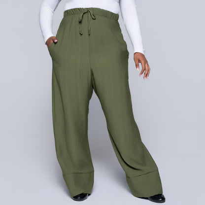 Plus Size Olive Pants