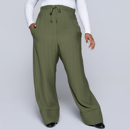 Plus Size Olive Pants