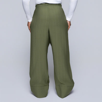 Plus Size Olive Pants