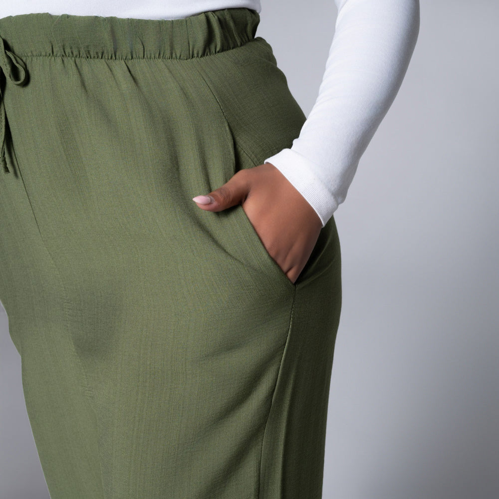 Plus Size Olive Pants