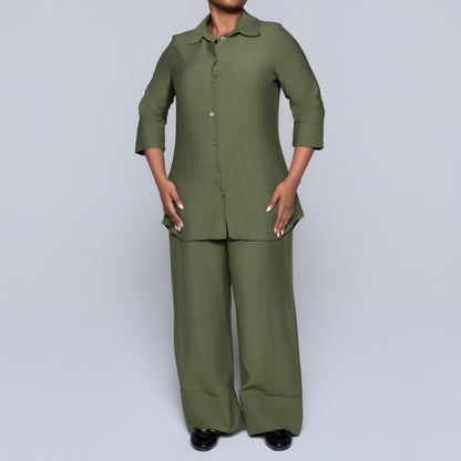Plus Size Olive Pants