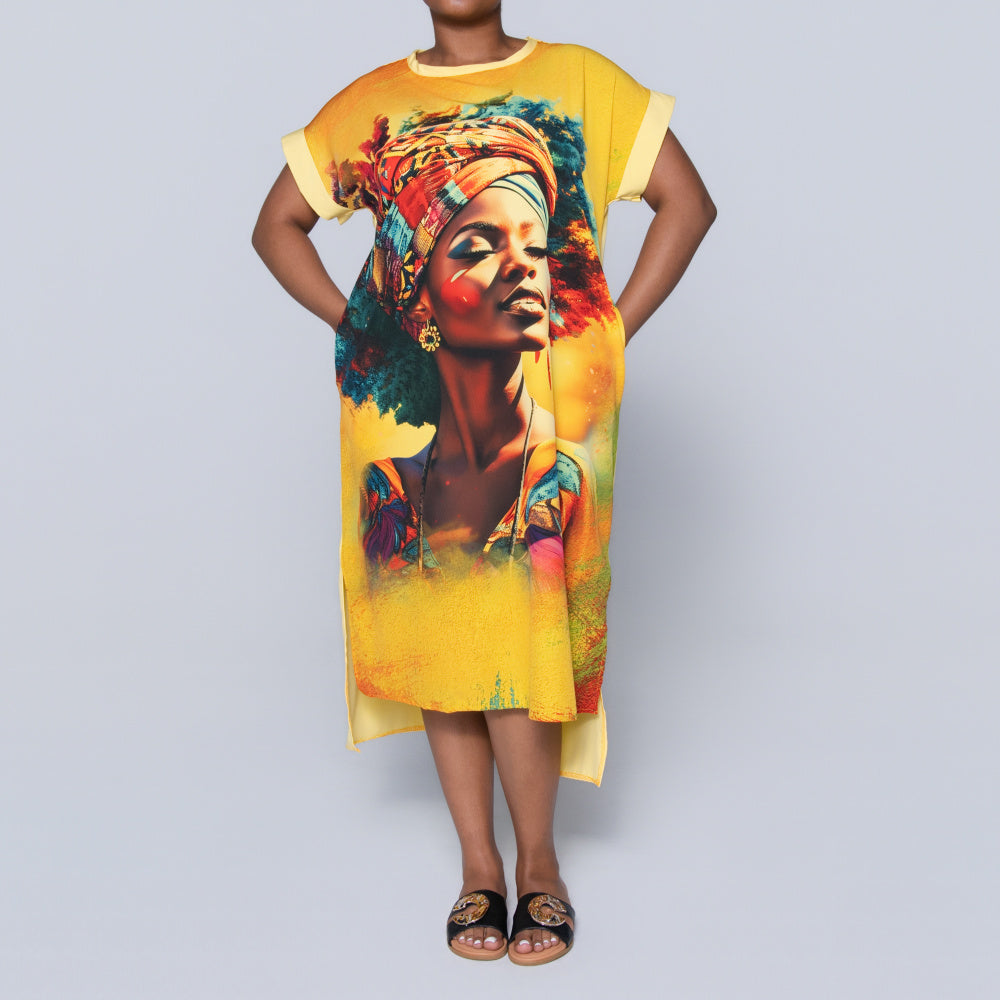 Plus Size Printed Tunic