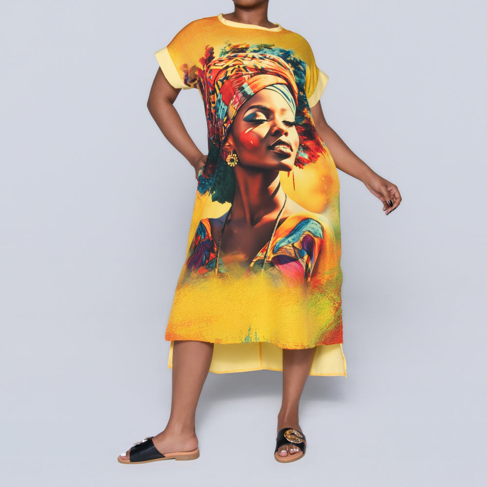 Plus Size Printed Tunic