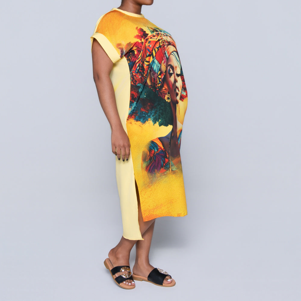 Plus Size Printed Tunic