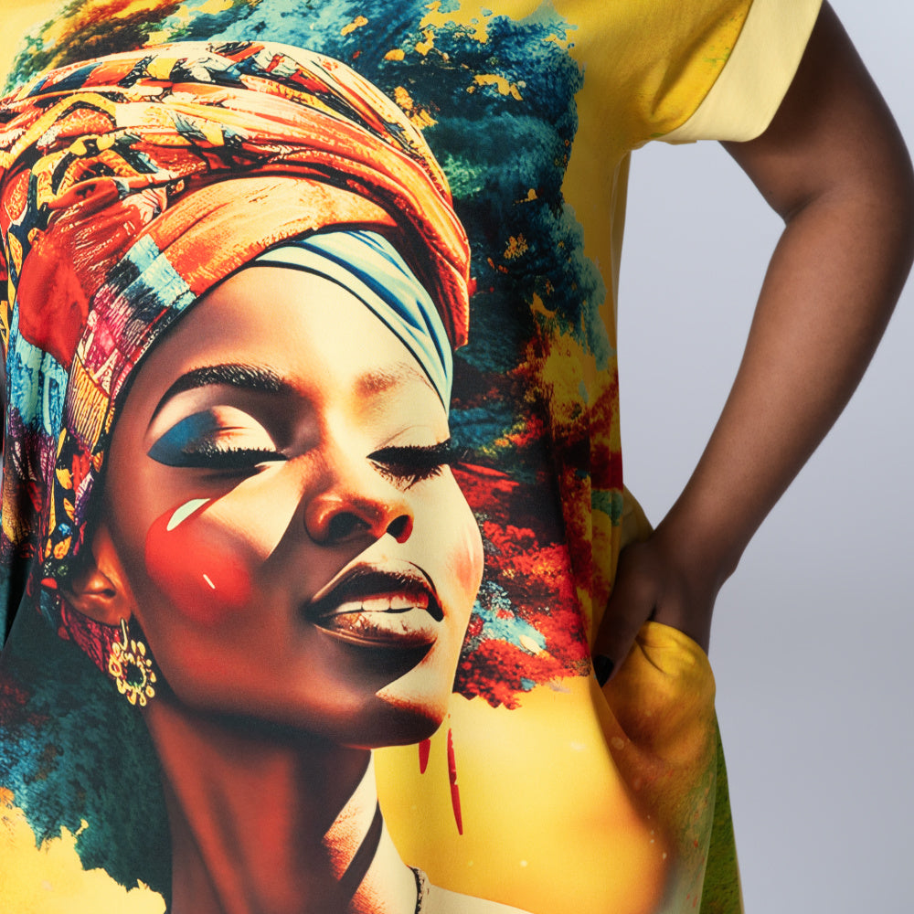 Plus Size Printed Tunic