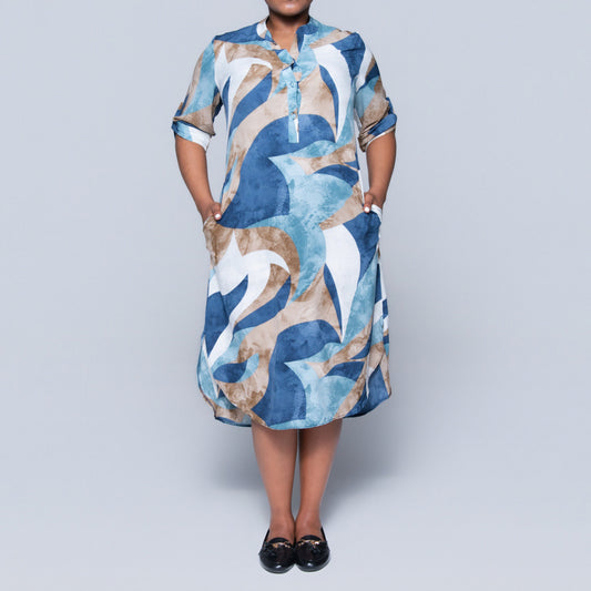 Plus Size Printed Tunic