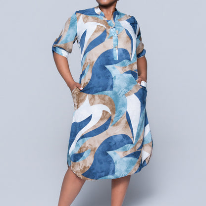 Plus Size Printed Tunic