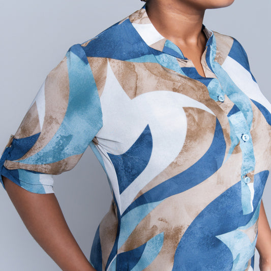 Plus Size Printed Tunic
