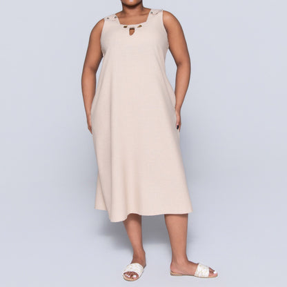 Plus Size Plain Short Sleeve Tunic