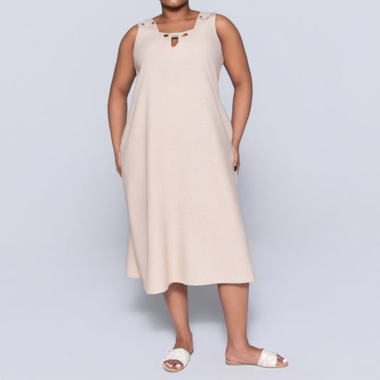 Plus Size Plain Short Sleeve Tunic