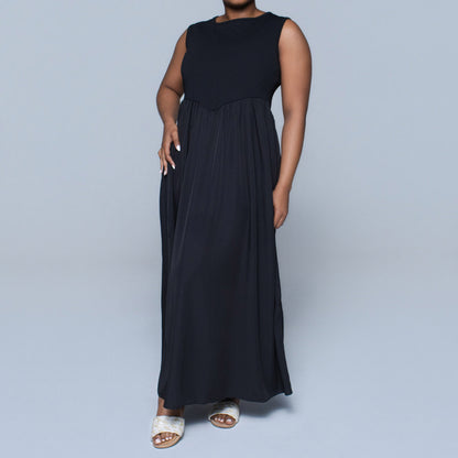 Plus Size Scuba Contrast Dress