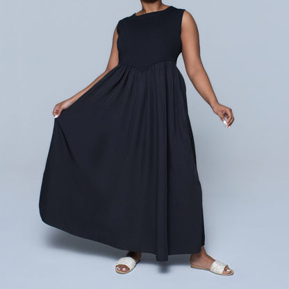 Plus Size Scuba Contrast Dress
