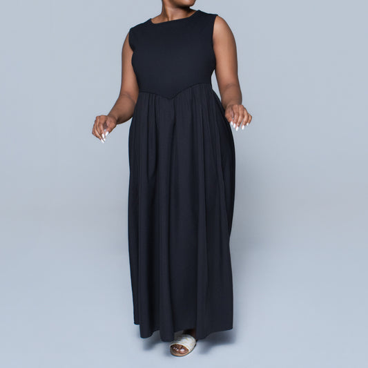 Plus Size Scuba Contrast Dress
