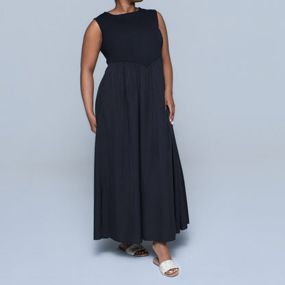 Plus Size Scuba Contrast Dress