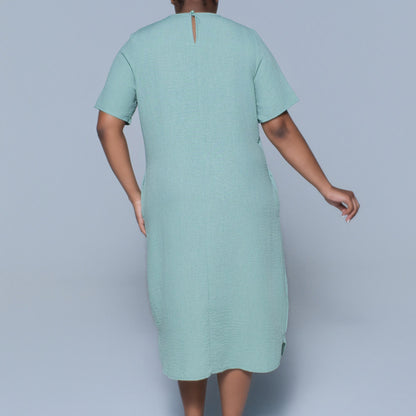 Plus Size Sage Short Sleeve Ladies Tunic