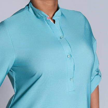 Sage Plus Size Floral Print Summer Tunic