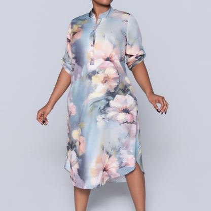 Plus Size Printed Tunic