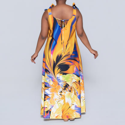 Plus Size Printed Summer Dress