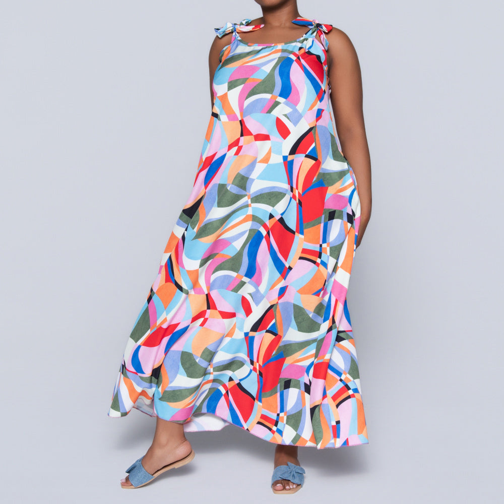 Plus Size Printed Dress