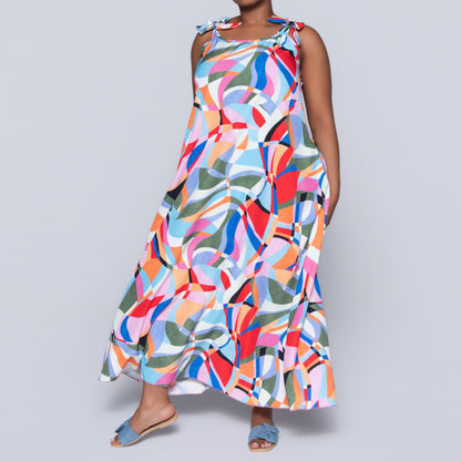 Plus Size Printed Dress
