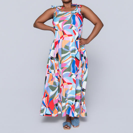 Plus Size Printed Dress
