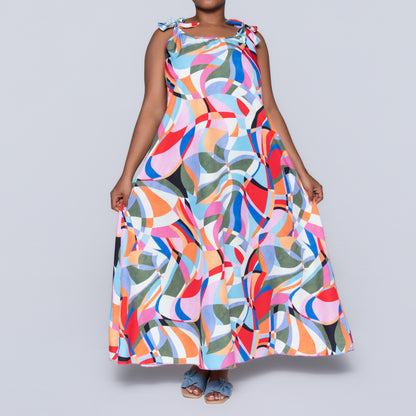 Plus Size Printed Dress