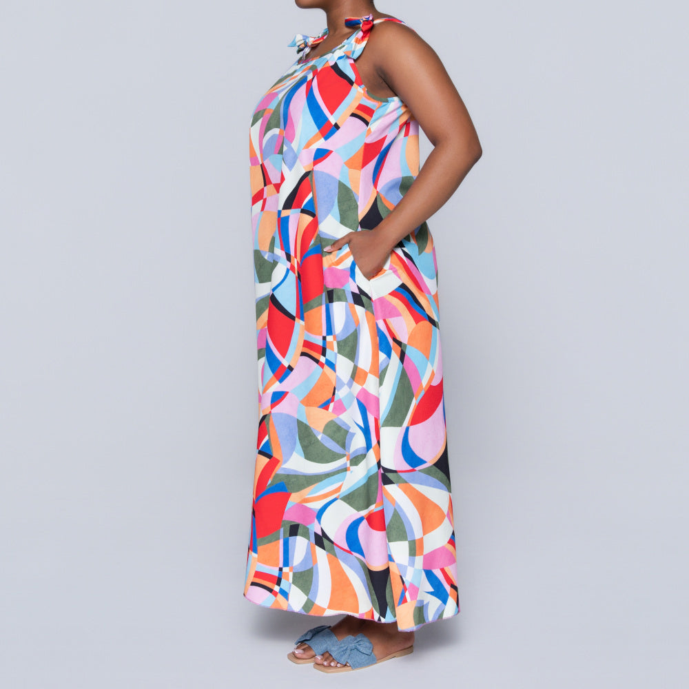 Plus Size Printed Dress