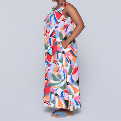 Plus Size Printed Dress