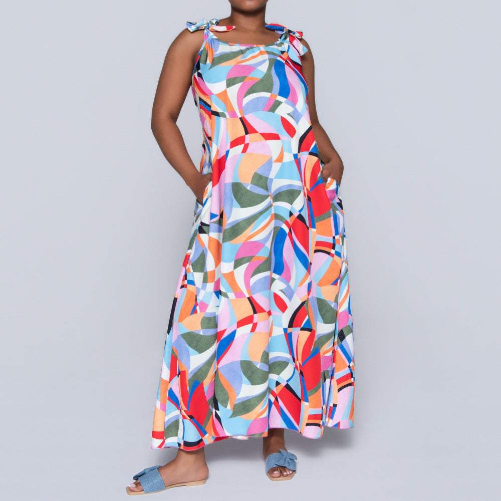 Plus Size Printed Dress
