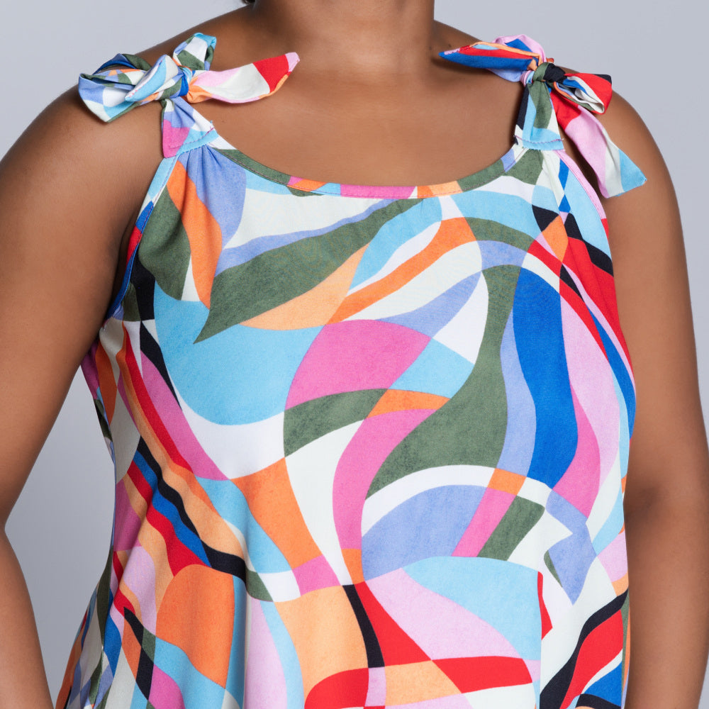 Plus Size Printed Dress