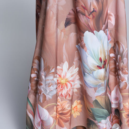 Plus Size Border Print Dress