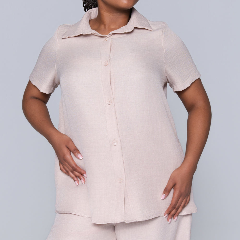 Plus Size Button Down Top