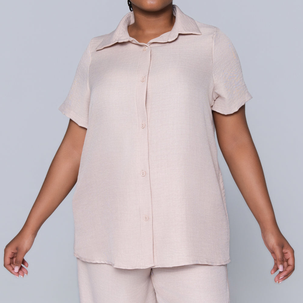 Plus Size Button Down Top