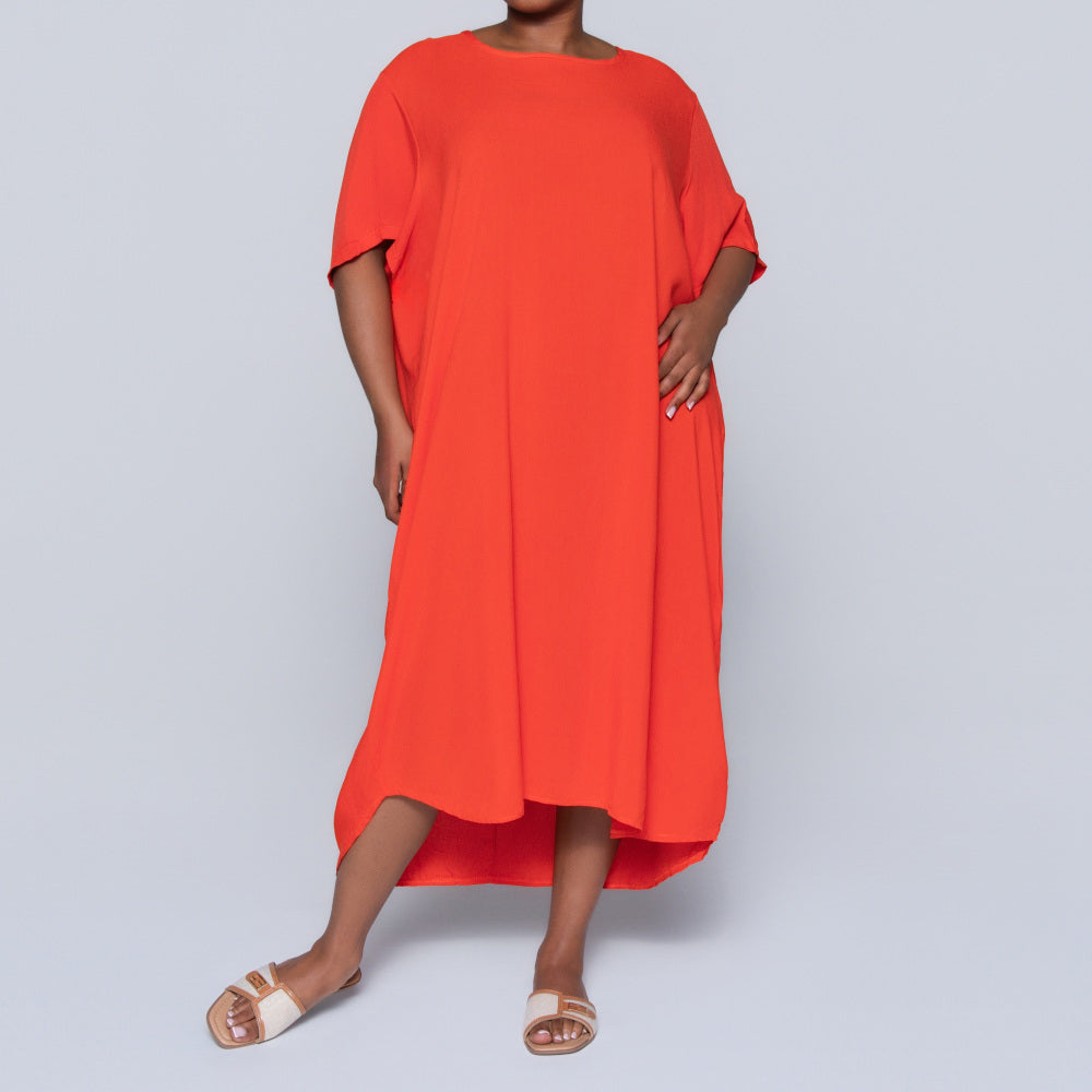 Plus Size Printed And Plain Twin Pack Tunic