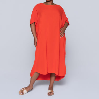 Plus Size Printed And Plain Twin Pack Tunic