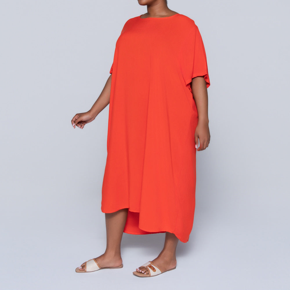 Plus Size Printed And Plain Twin Pack Tunic