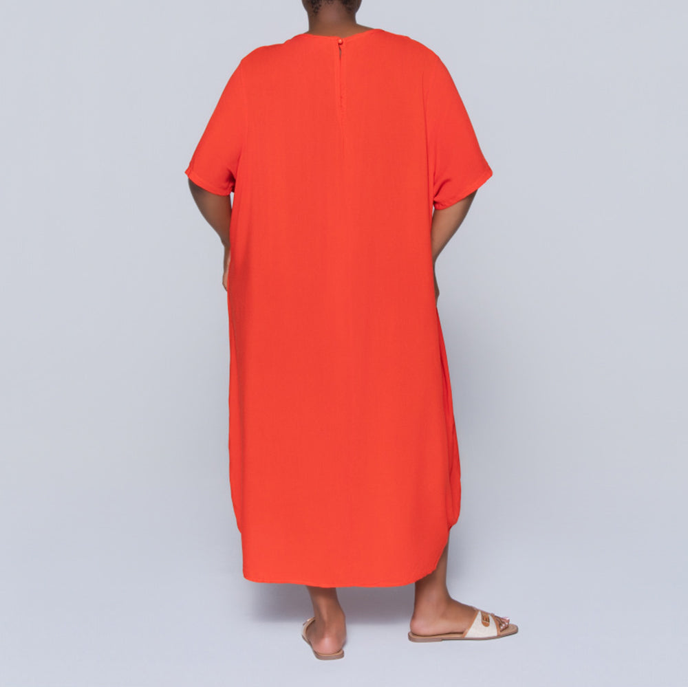 Plus Size Printed And Plain Twin Pack Tunic