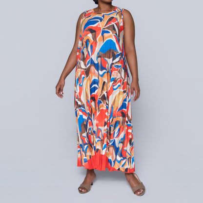 Plus Size Pleated Dress